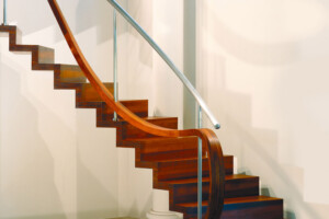 Designer walnut zig zag staircase 1 Designer walnut zig zag staircase 1