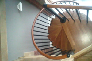 Modular spiral staircase beech treads Newark Modular spiral staircase beech treads Newark