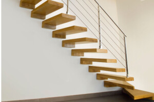 Designer floating oak staircase with traversal rod balustrade alternatives balustrade avaliable1 Designer floating oak staircase with traversal rod balustrade alternatives balustrade avaliable1