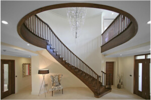 Designer oak staircase cut string Designer oak staircase cut string